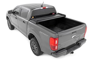 Ford Ranger Soft Tri-Fold Bed Cover - Rough Country - Vinyl - '19-'23